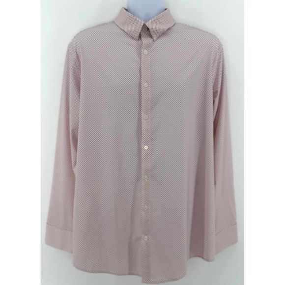 Mizzen+Main Leeward Shirt Men's XL Trim Red Geometric Stretch - Picture 2 of 11